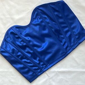 Satin Crop Bandeau Top